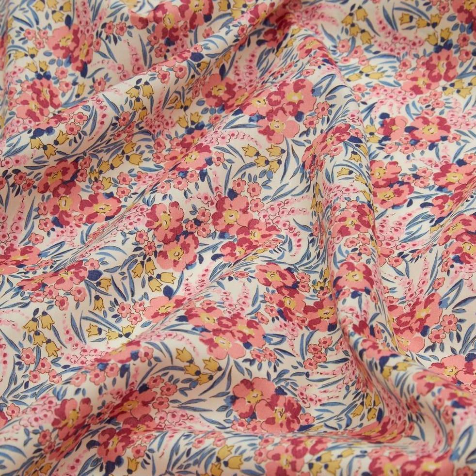 Liberty of London-Tana Lawn - Swirling Petals Pink-fabric-gather here online