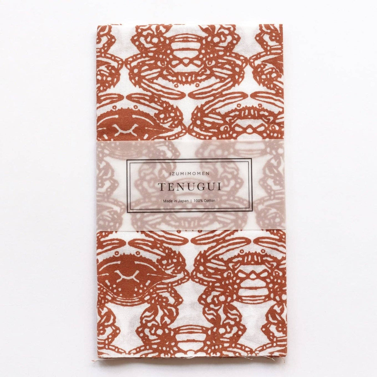 Curious Corners-Izumimomen Tenugui - Crab-accessory-gather here online