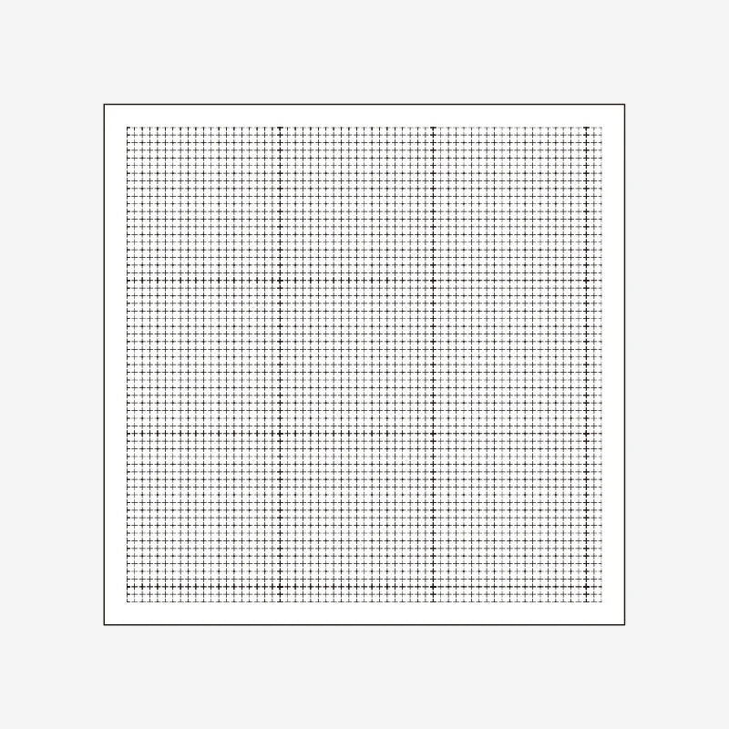 Daruma-Sashiko Sampler - White-embroidery kit-10G5: Grid Guide-gather here online