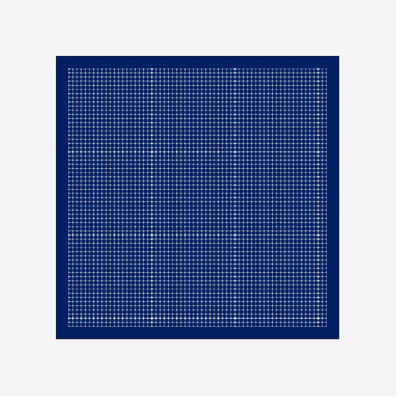 Daruma-Sashiko Sampler - Navy-embroidery kit-12G5: Grid Guide-gather here online