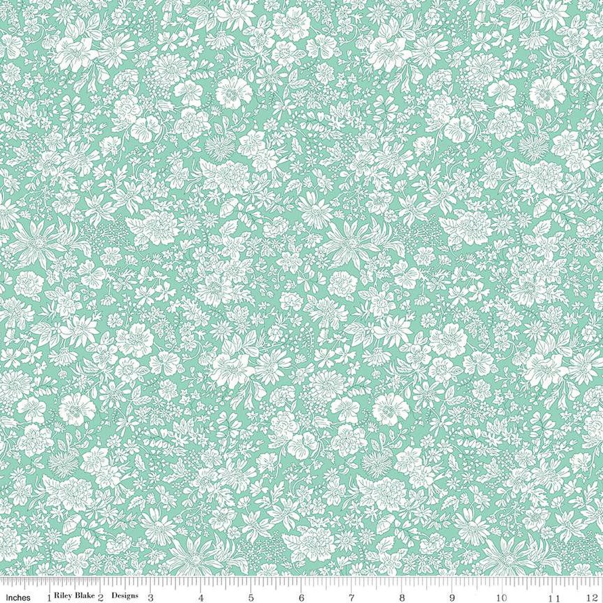 Liberty Fabrics-Emily Belle Soft Mint-fabric-gather here online