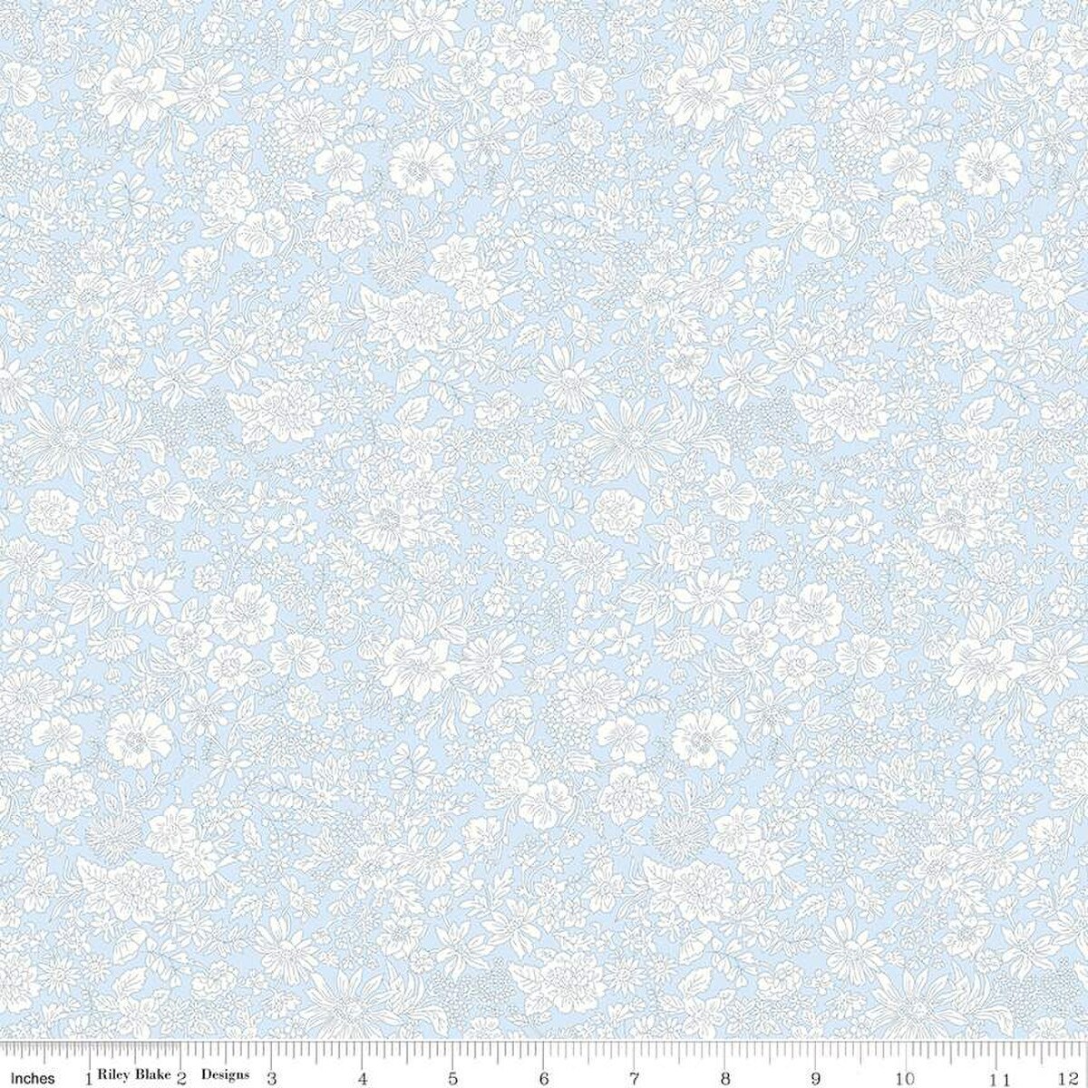 Liberty Fabrics-Emily Belle Pale Sky-fabric-gather here online