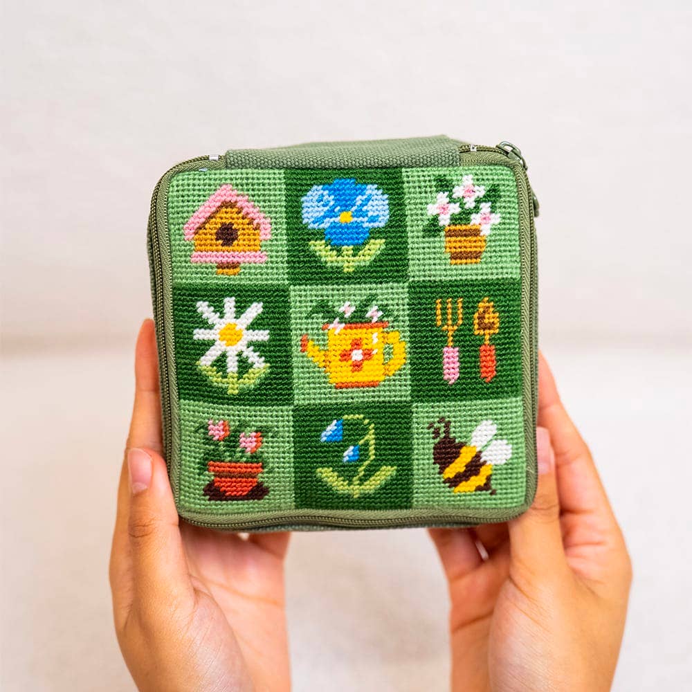 Craft Club-Garden Charms - Needlepoint Pouch Kit-craft kit-gather here online