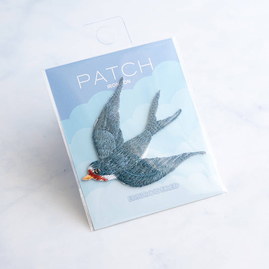 U PLUS INC-Swallow Bird Iron-On Patch-patches + pins-gather here online