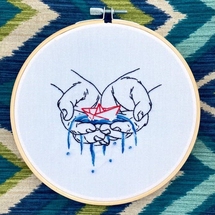Stitches By Tiff-Keeping Afloat Embroidery Kit-embroidery kit-gather here online