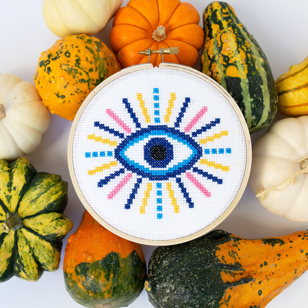 The Stranded Stitch-Evil Eye Cross Stitch Kit -xstitch kit-gather here online