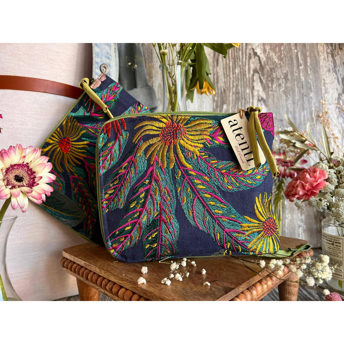 Atenti-Flora Circular Case-craft organizer-gather here online