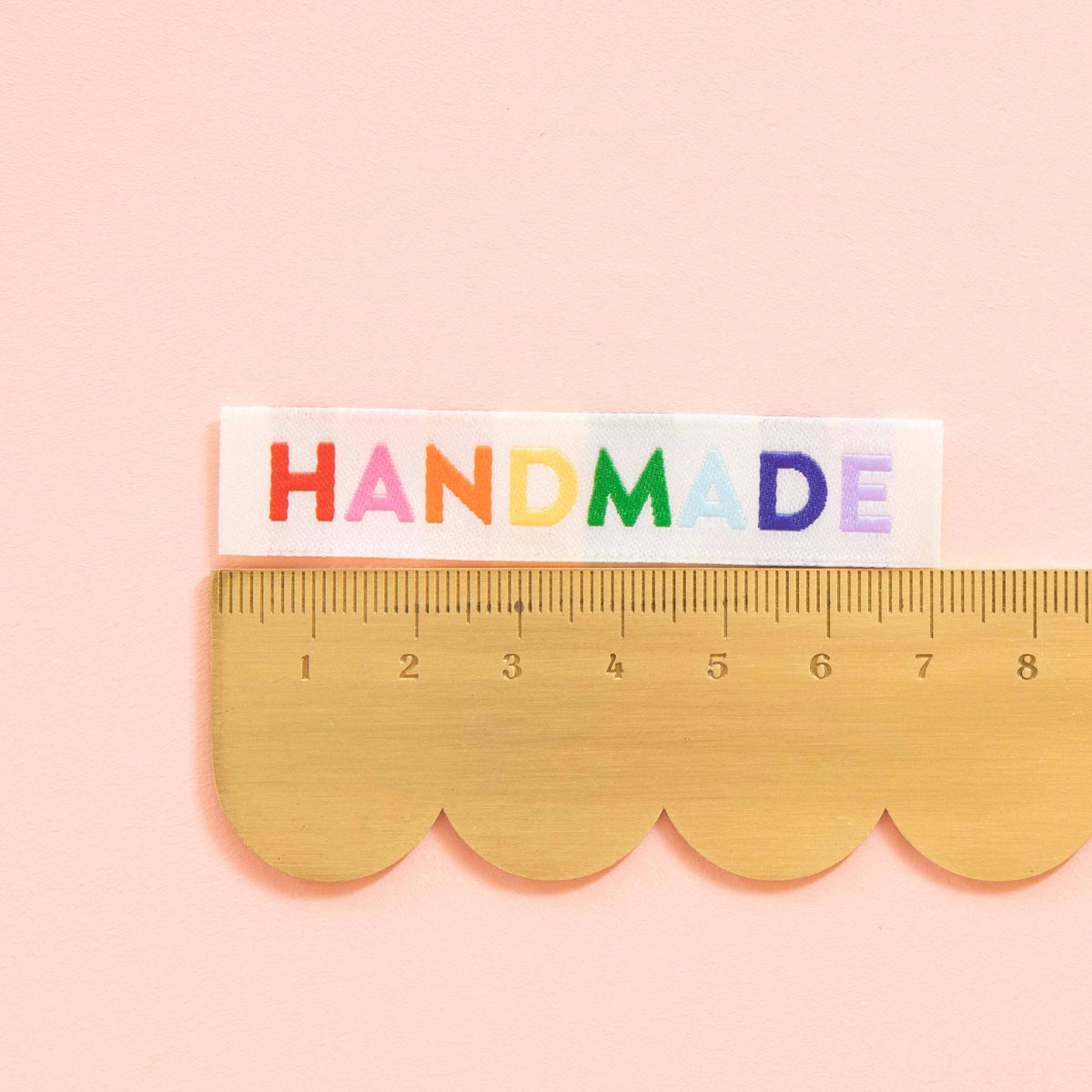 Sarah Hearts-Handmade Woven Sewing Labels - Rainbow Colors-sewing notion-gather here online