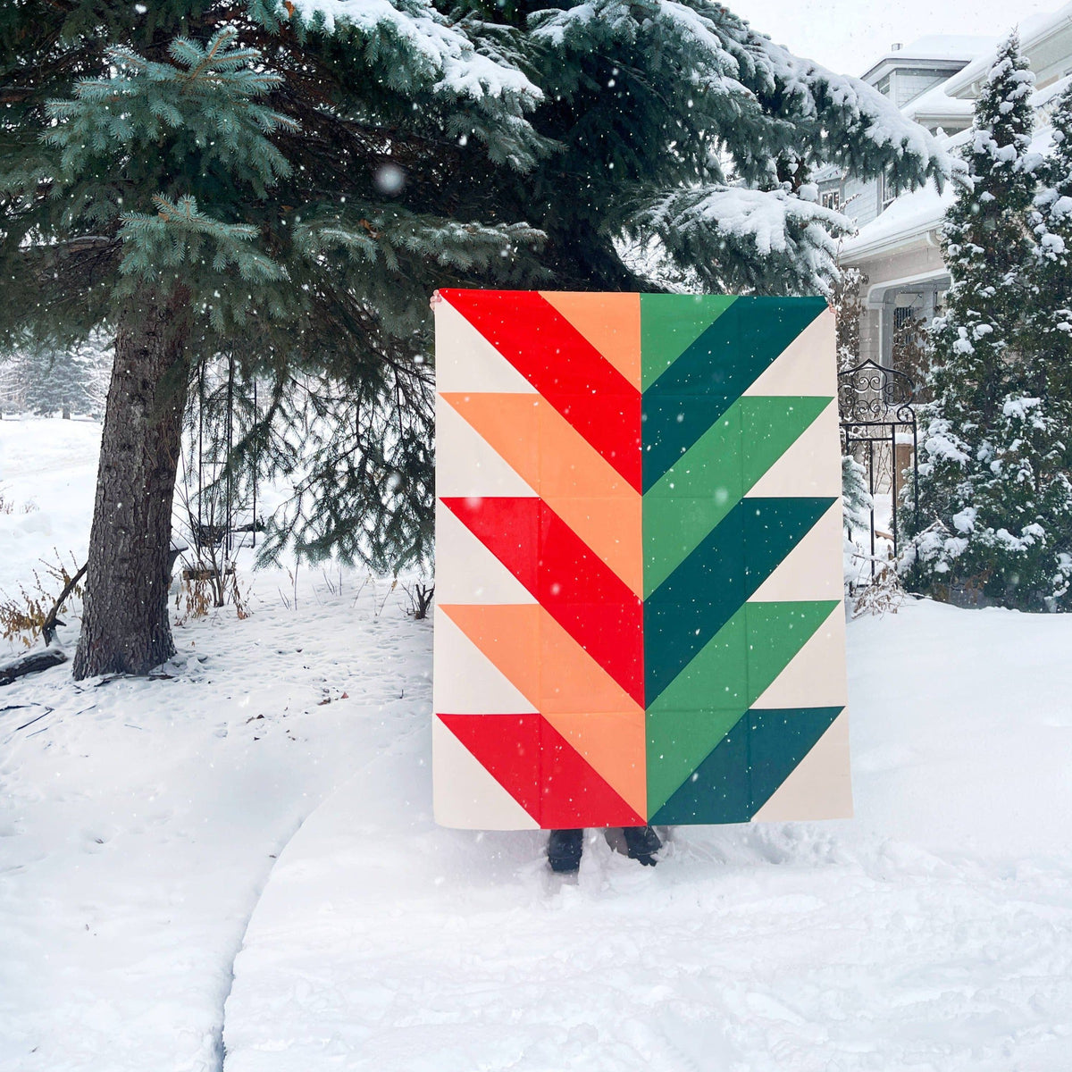 The Blanket Statement-Pine Falls Quilt Pattern-quilting pattern-gather here online