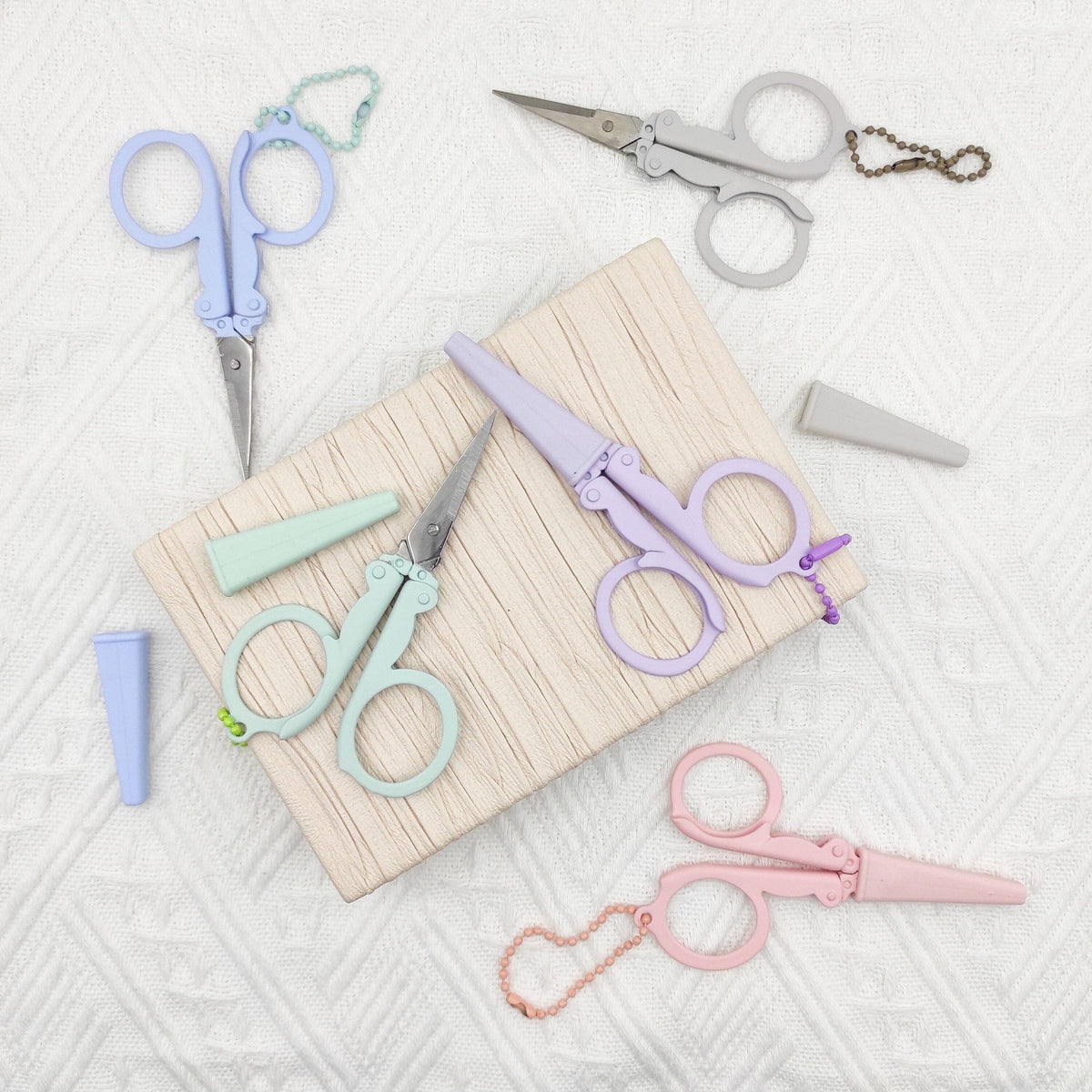 SChandworks-Portable Folding Scissors With Sheath-scissors + snips-gather here online