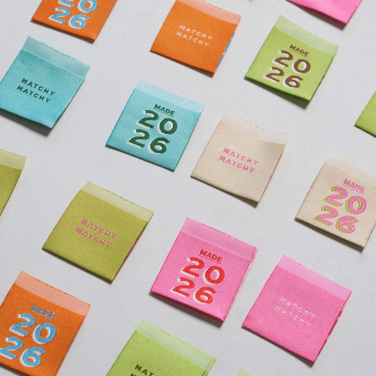 Matchy Matchy Sewing Club-2026 Square Garment Sew-In Labels-sewing notion-gather here online
