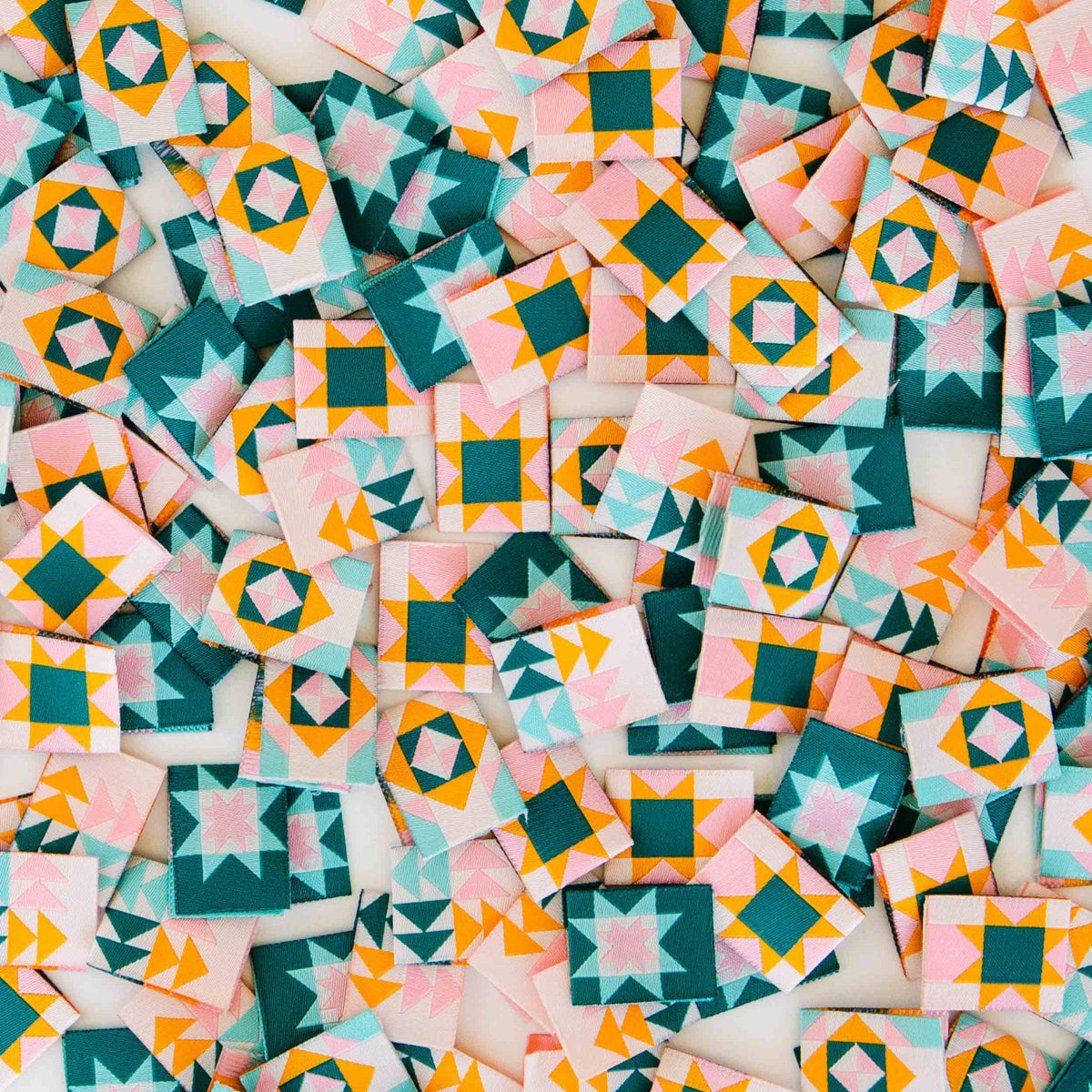 Sarah Hearts-Quilt Block Multipack - Woven Labels-notion-gather here online
