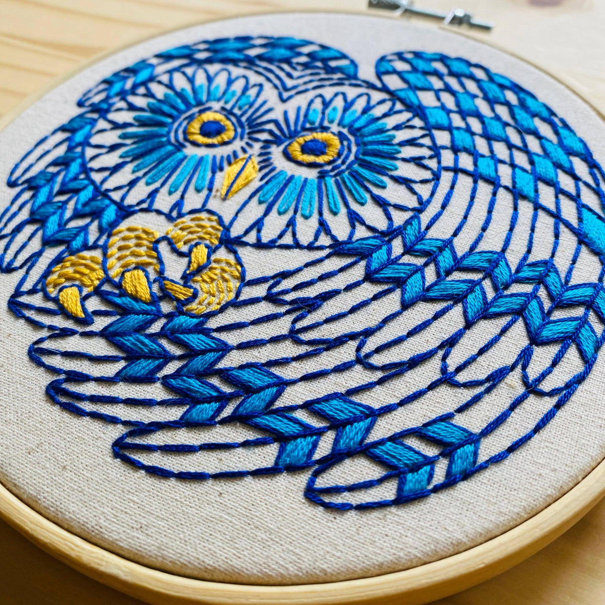Hook, Line & Tinker-Boreal Owl Embroidery Kit-embroidery kit-gather here online