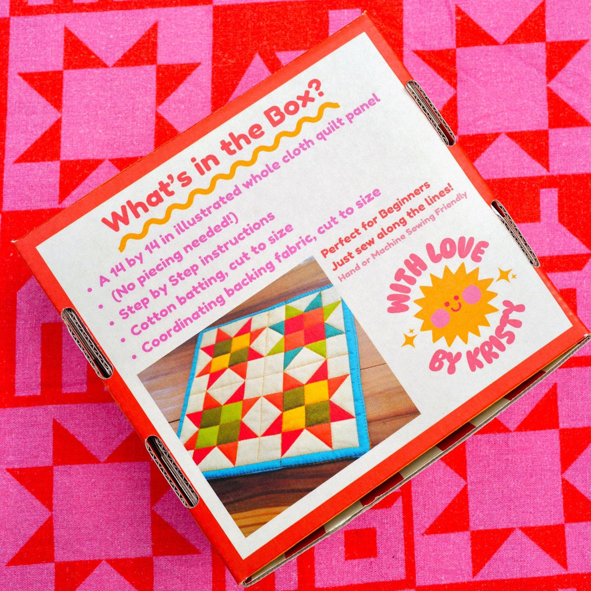 With Love by Kristy-Mini Quilt Kit - Turquoise-sewing kit-gather here online