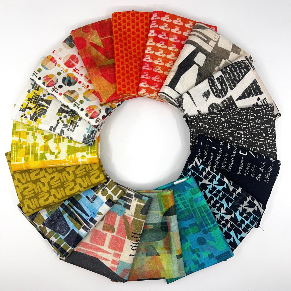 Free Spirit-Fat Quarter Bundle of PUNC*T (16 Pieces)-fat quarters-gather here online