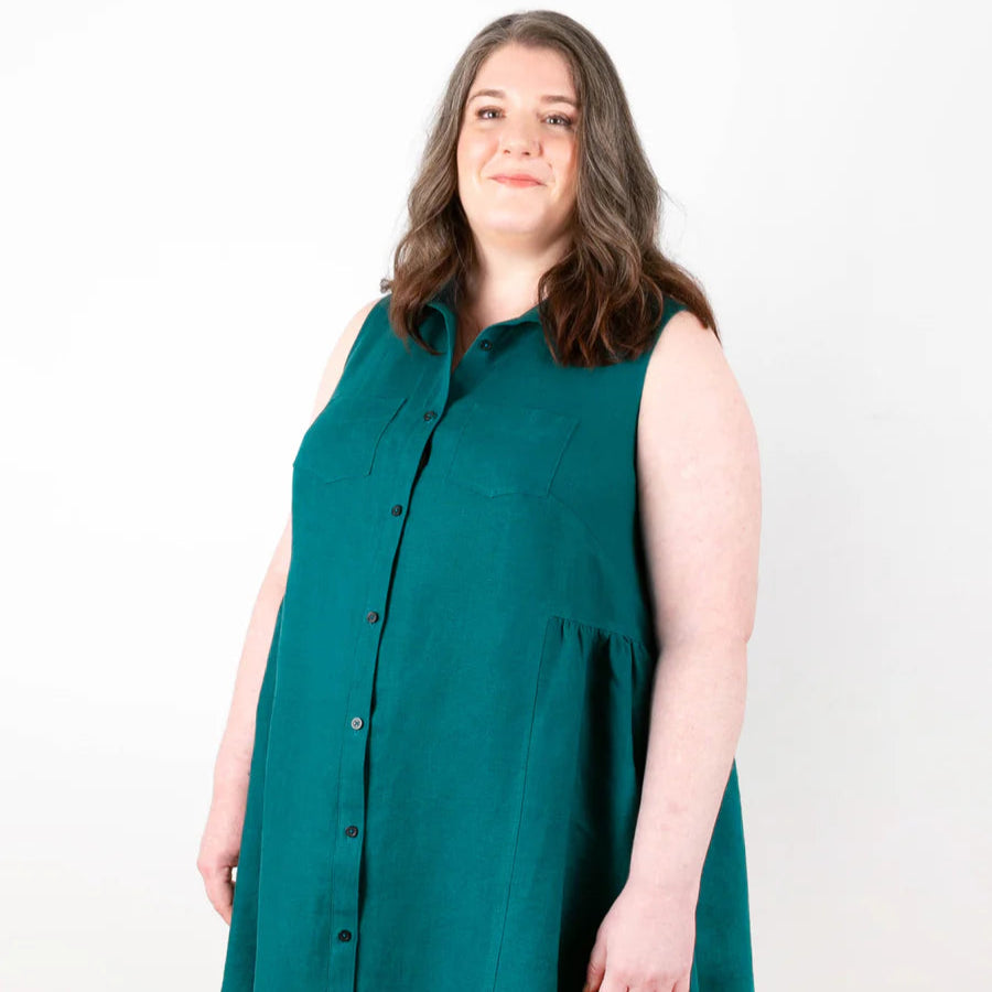 Grainline Studio-Alder Dress Pattern-sewing pattern-Sizes 14-32-gather here online