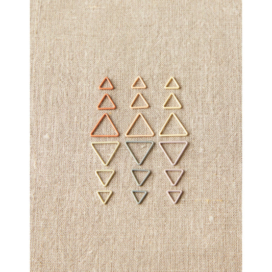 Cocoknits-Triangle Stitch Markers - Earth Tones-knitting notion-gather here online