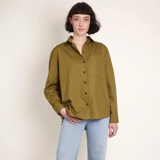 Atelier Brunette-LA Chemise Boyish Shirt Pattern-sewing pattern-gather here online