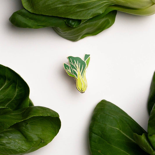 Sherry's Palette-Bok Choy Enamel Pin-patches + pins-gather here online