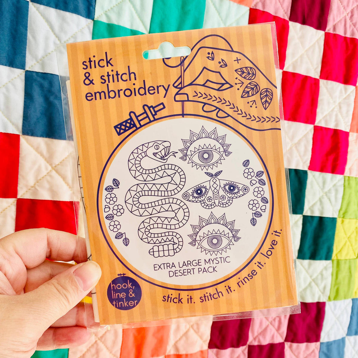 Hook, Line & Tinker-Mystic Desert Stick and Stitch Bundle-embroidery pattern-gather here online