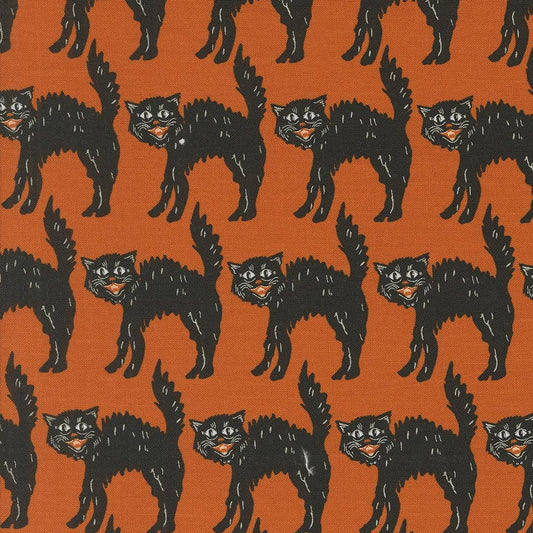 Moda-Little Black Cat Rust-fabric-gather here online