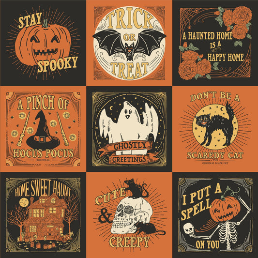 Moda-Haunted Square Panel-fabric panel-gather here online