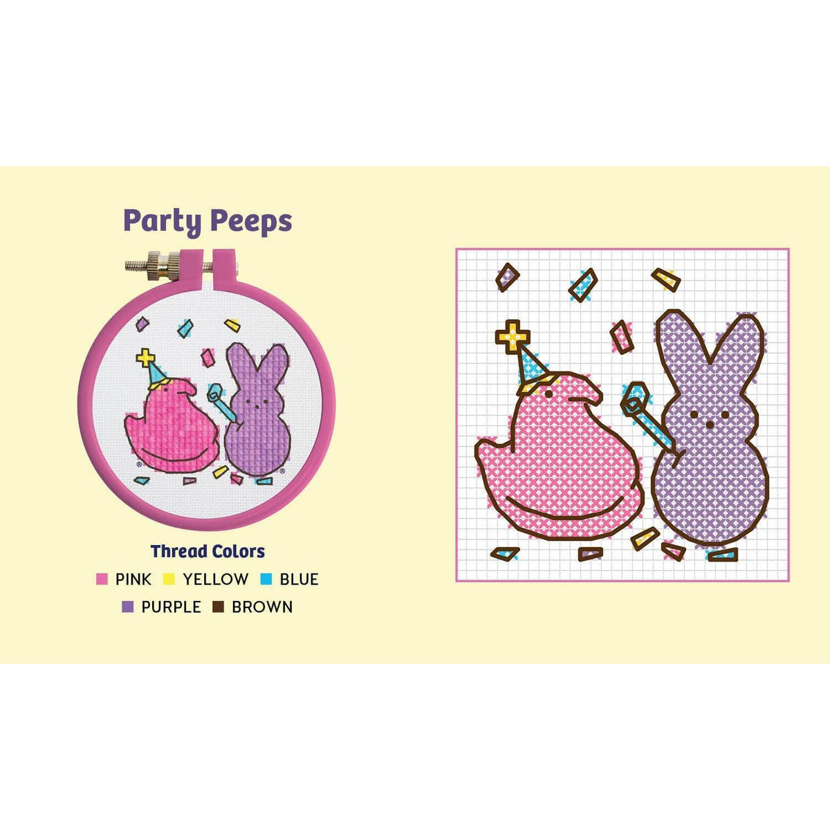 Hachette-PEEPS Cross-Stitch Kit-xstitch kit-gather here online