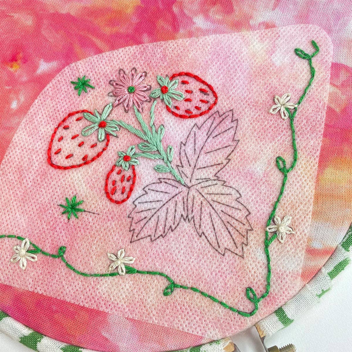 Keller Design Co.-Stick It Stitch It - Strawberry Patch-embroidery pattern-gather here online