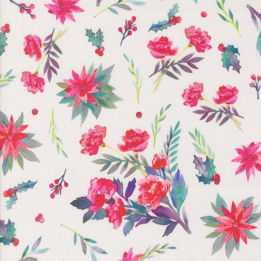 Moda-Christmas Bouquet Snowflake-fabric-gather here online
