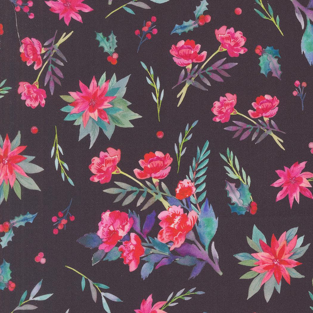Moda-Christmas Bouquet Coal-fabric-gather here online