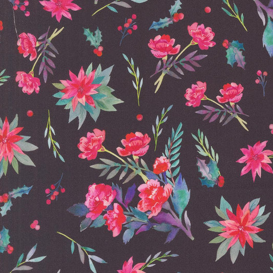 Moda-Christmas Bouquet Coal-fabric-gather here online