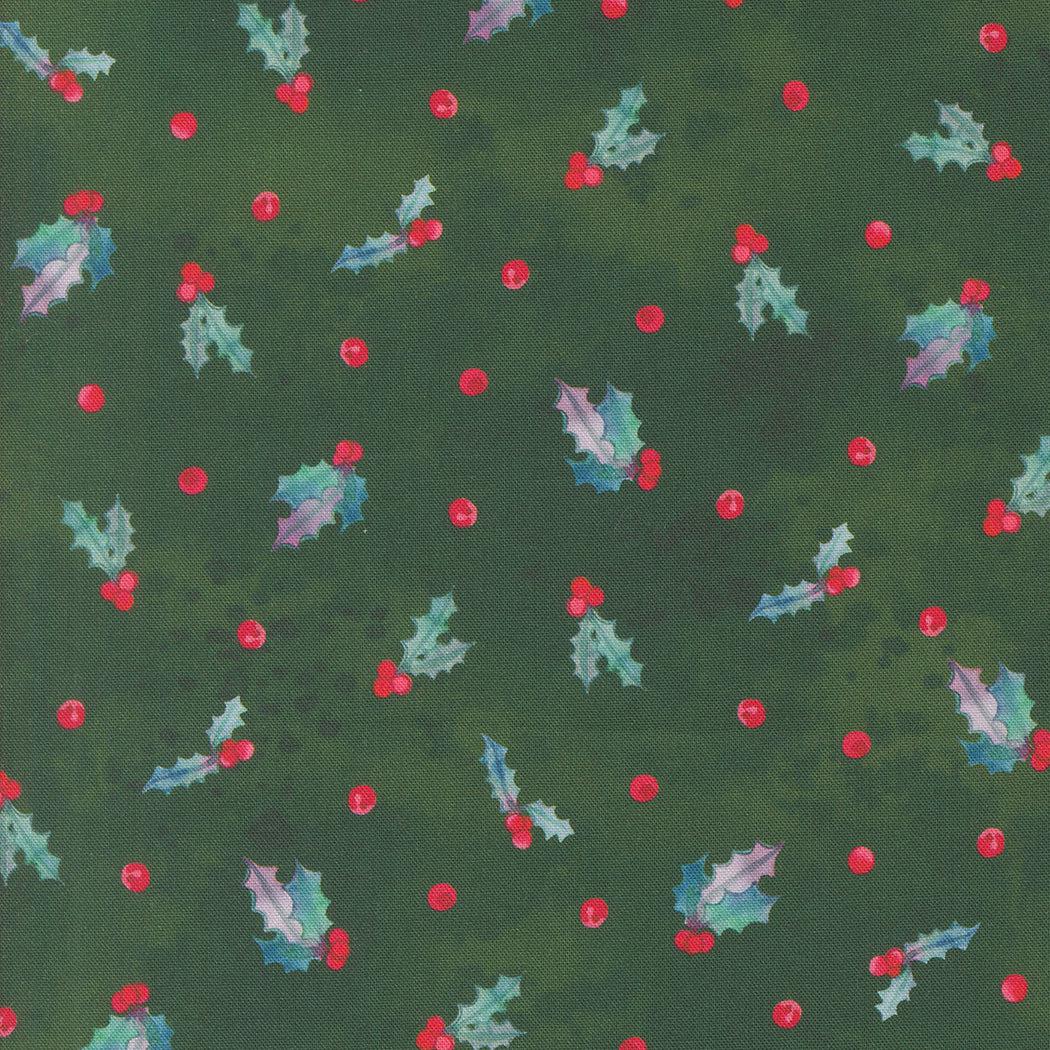 Moda-Holly Berry Evergreen-fabric-gather here online