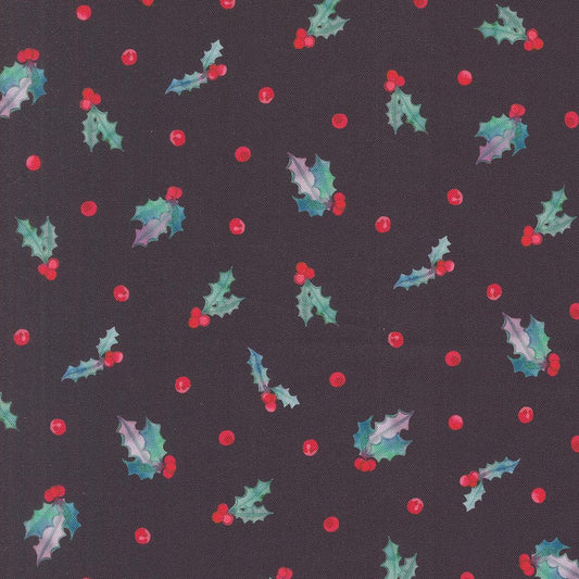 Moda-Holly Berry Coal-fabric-gather here online