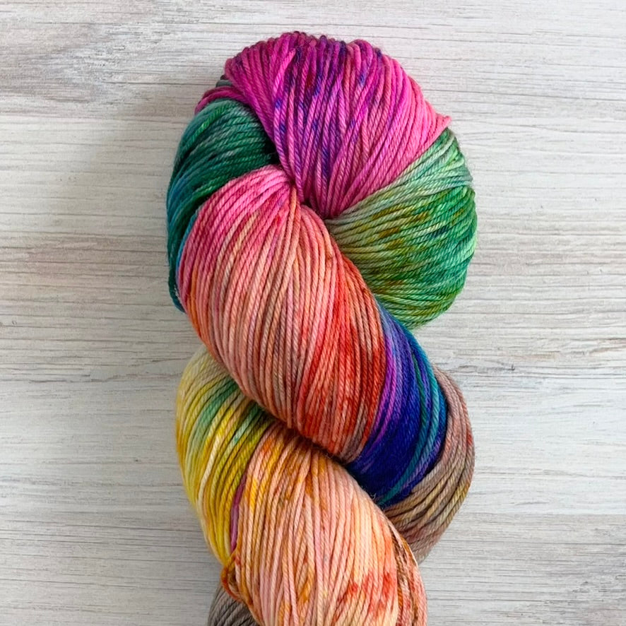 Melani's Stache-Tough Sock-yarn-You Belong Here - gh exclusive-gather here online