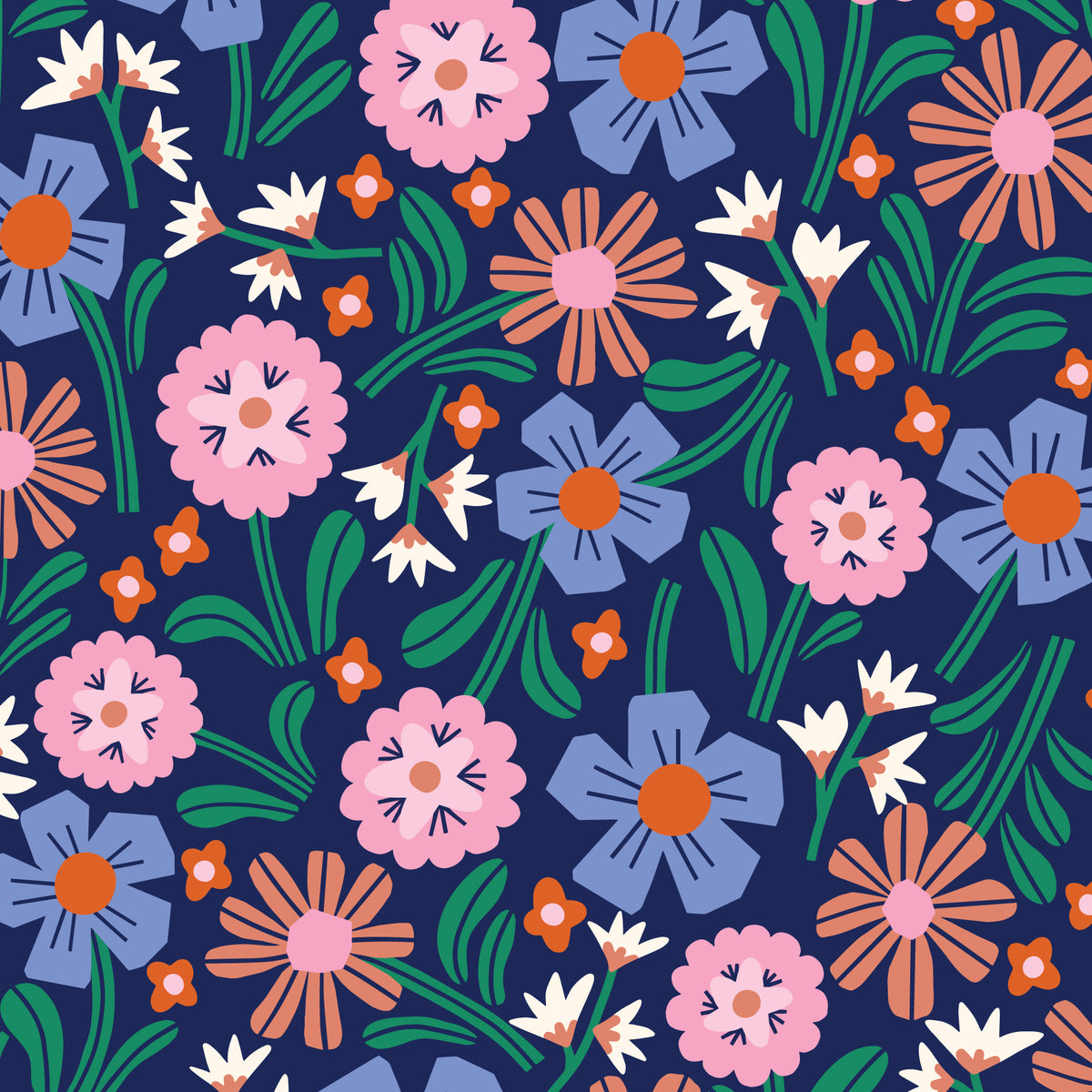 Cloud9-Floral Field-fabric-gather here online