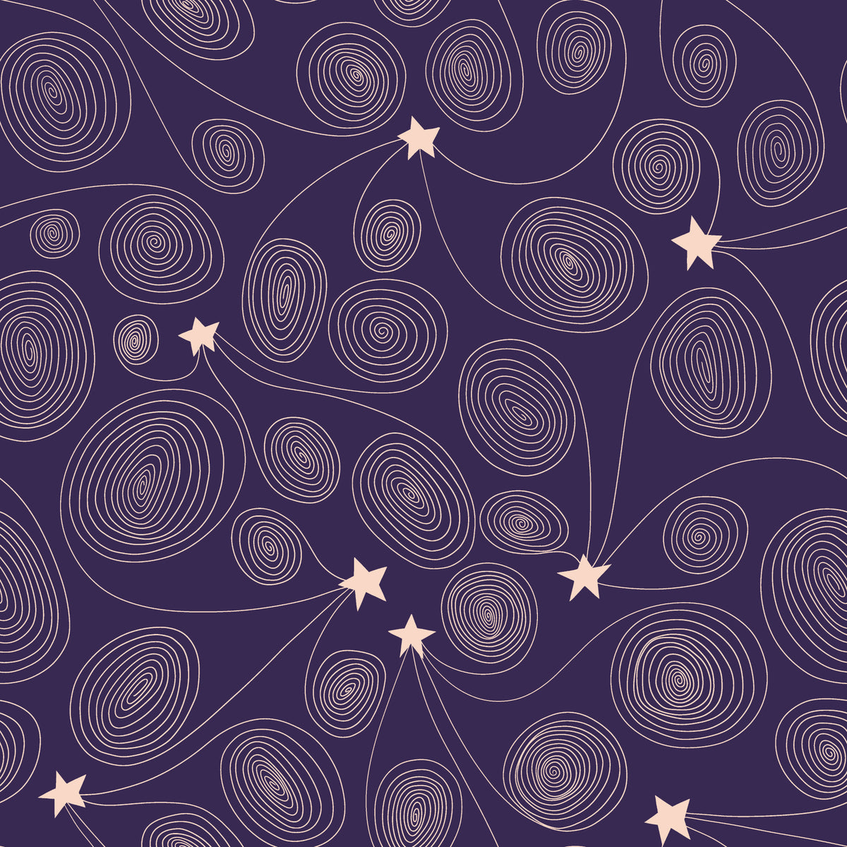 Cloud9-Star Swirls-fabric-gather here online