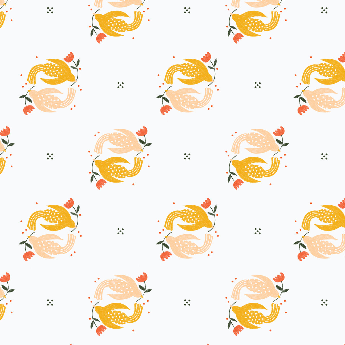 Cloud9-Floral Postage-fabric-gather here online