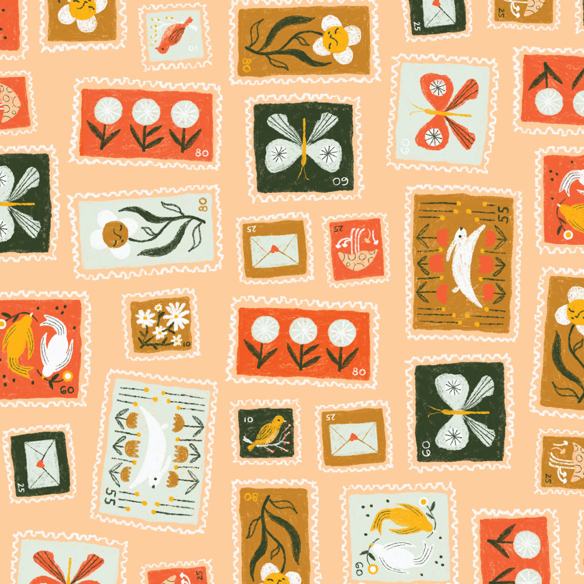 Cloud9-Stamp Collection-fabric-gather here online