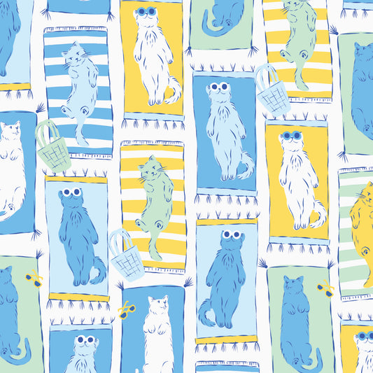 Cloud9-Cabana Catnaps-fabric-gather here online
