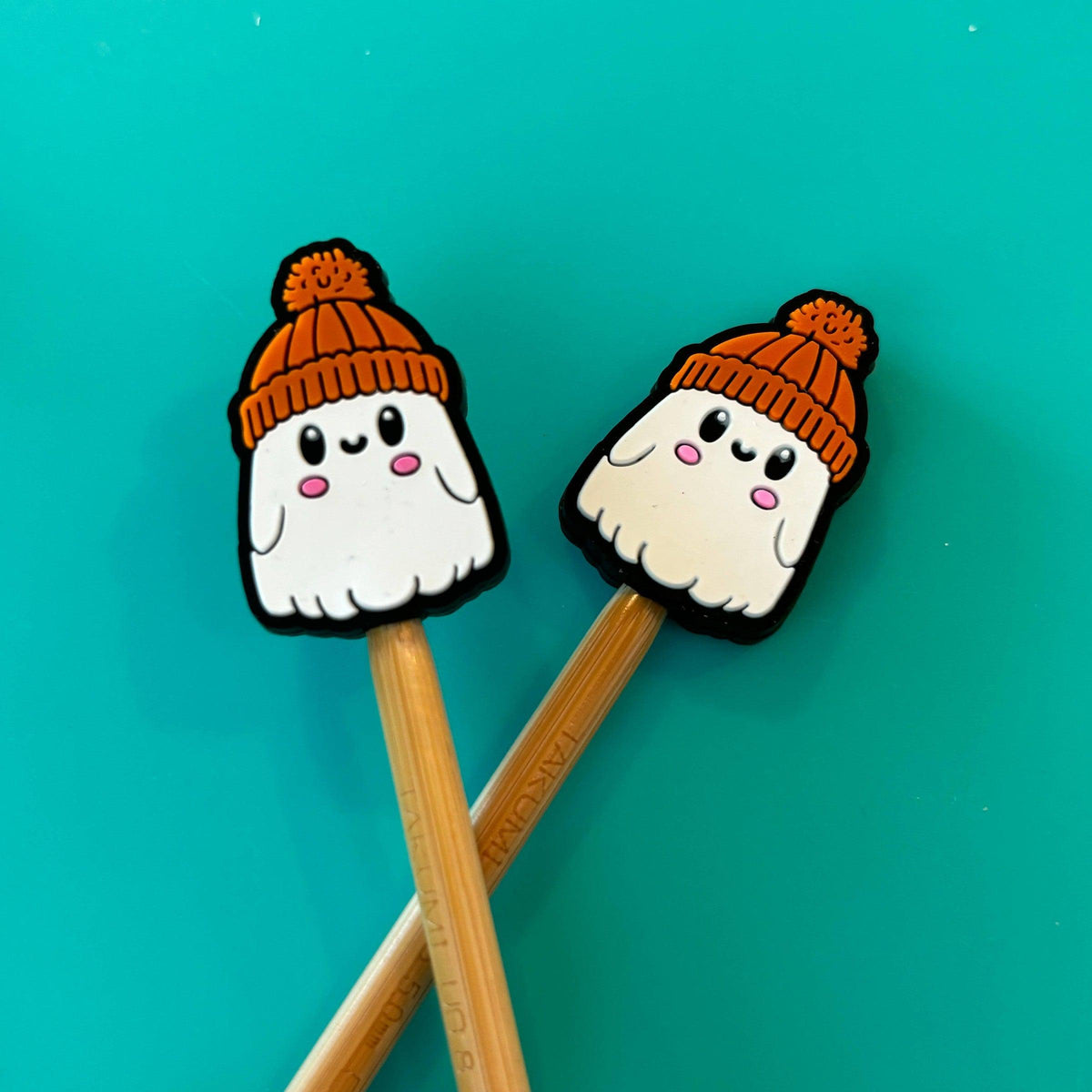 Comma Craft Co-Beanie Ghost Knitting Needle Point Protectors-knitting notion-gather here online