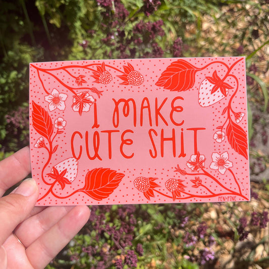 Pen+Pine-Cute Shit Sticker-sticker-gather here online