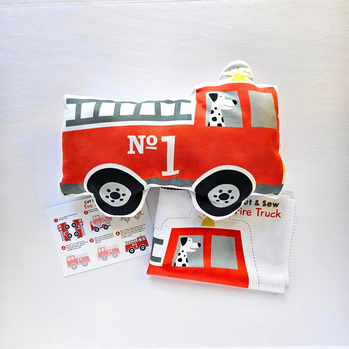 Nickwilljack-DIY Beginner Fire Truck Sewing Kit -sewing kit-gather here online
