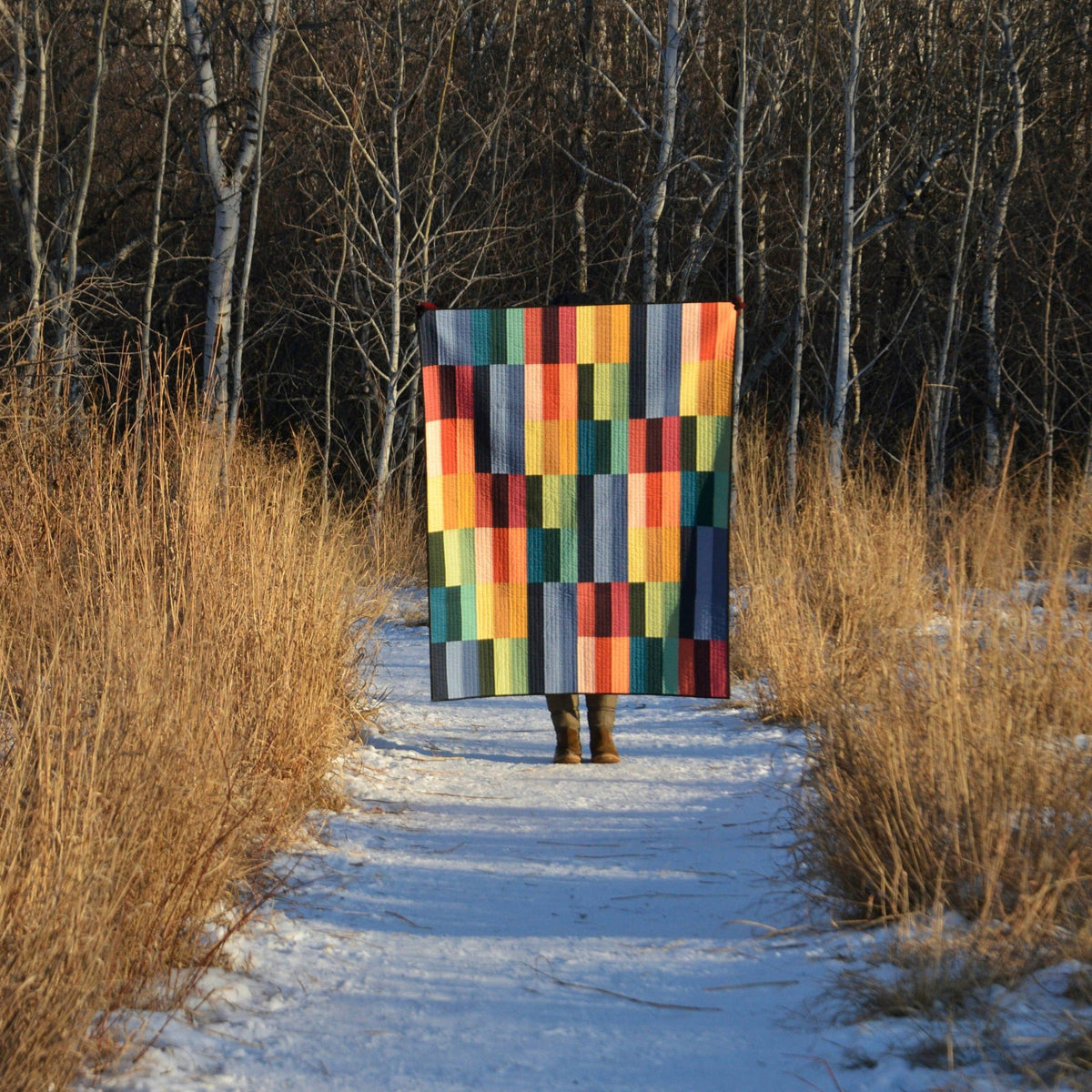 The Blanket Statement-Paint Lake Quilt Pattern-quilting pattern-gather here online