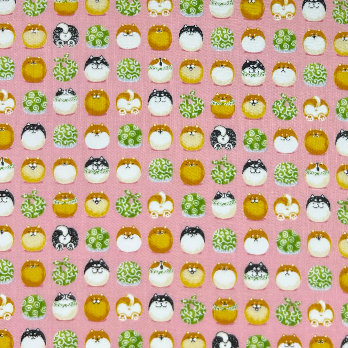 Westex-Special Delivery Shiba Inu on Cotton Sheeting-fabric-gather here online