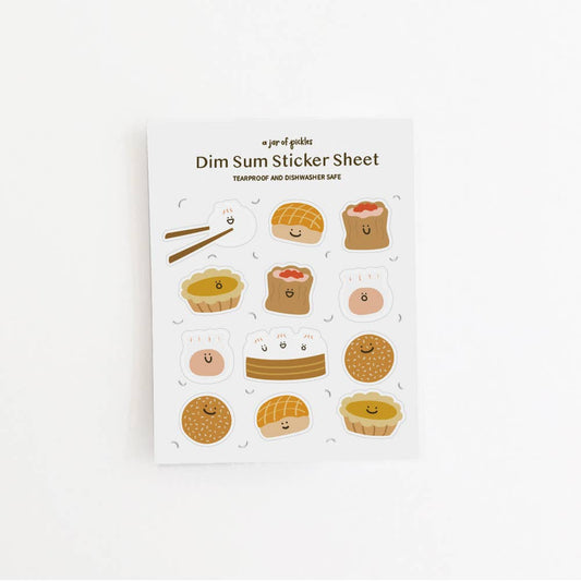 A Jar Of Pickles-Dim Sum Sticker Sheet-sticker-gather here online