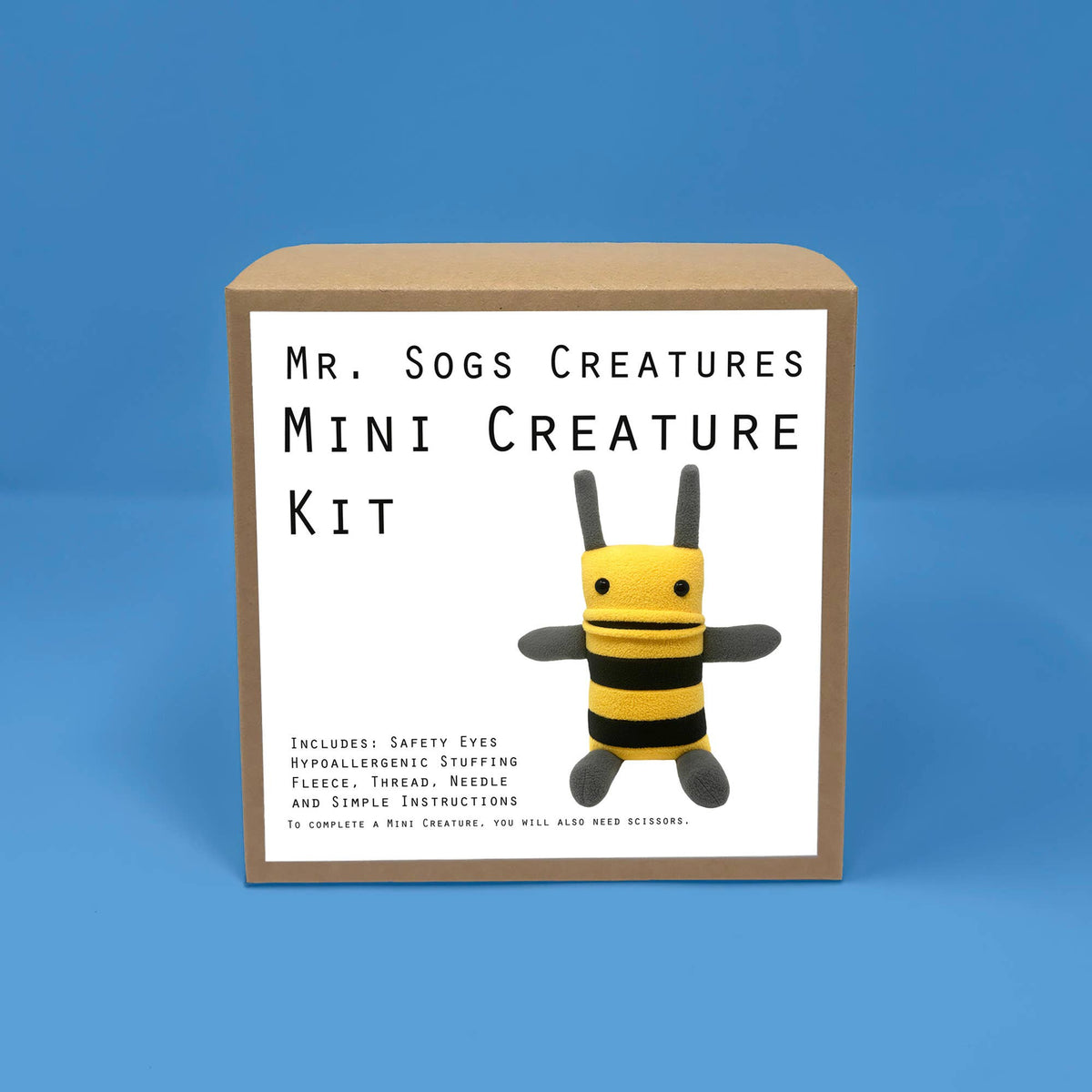 Mr. Sogs-Mini Creature Kit - Yellow & Black-sewing kit-gather here online