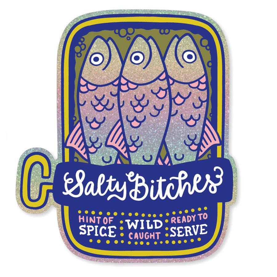 Shelli Can-Salty Bitches Sticker-sticker-gather here online