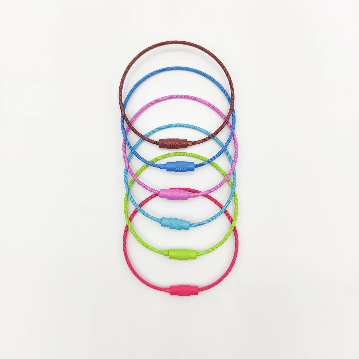 SCwholeworks-Floss Bobbin Holder Ring - Set of 6-embroidery notion-3 - Brights-gather here online