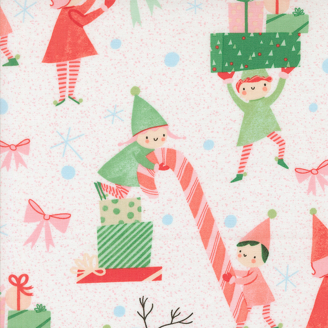 Moda-Elves Snow-fabric-gather here online