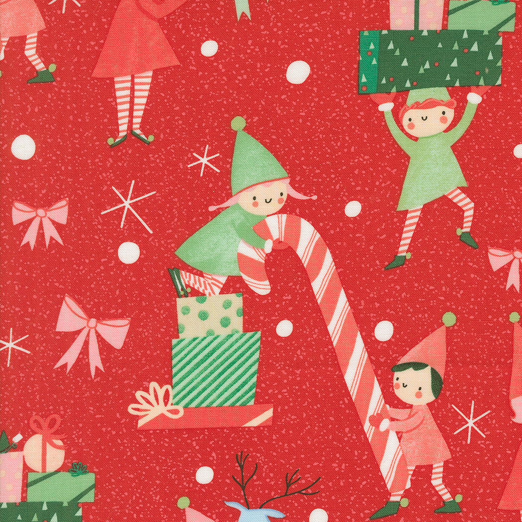 Moda-Elves Red-fabric-gather here online